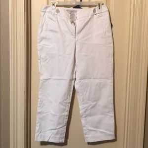White loft pants